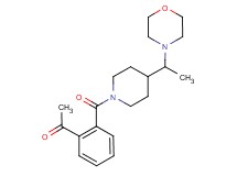 1-[2-({4-[1-(4-morpholinyl)ethyl]-1-piperidinyl}carbonyl)phenyl]ethanone