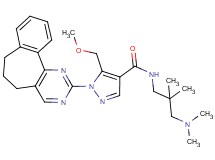 1-(6,7-dihydro-5H-benzo[6,7]cyclohepta[1,2-d]pyrimidin-2-yl)-N-[3-(dimethylamino)-2,2-dimethylpropyl]-5-(methoxymethyl)-1H-pyrazole-4-carboxamide
