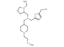 {5-[([(1-ethyl-2-pyrrolidinyl)methyl]{[1-(2-methoxyethyl)-4-piperidinyl]methyl}amino)methyl]-2-furyl}methanol