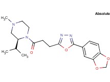 (2S)-1-{3-[5-(1,3-benzodioxol-5-yl)-1,3,4-oxadiazol-2-yl]propanoyl}-2-isopropyl-4-methylpiperazine