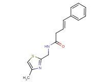(3E)-N-[(4-methyl-1,3-thiazol-2-yl)methyl]-4-phenyl-3-butenamide