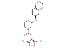 N-(2,3-dihydro-1,4-benzodioxin-6-yl)-1-[(3,5-dimethyl-4-isoxazolyl)acetyl]-3-piperidinamine