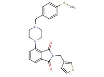 4-{4-[4-(methylthio)benzyl]-1-piperazinyl}-2-(3-thienylmethyl)-1H-isoindole-1,3(2H)-dione