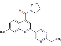2-(2-ethylpyrimidin-5-yl)-7-methyl-4-(pyrrolidin-1-ylcarbonyl)quinoline