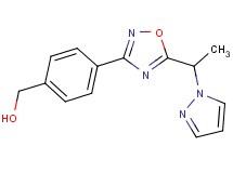 (4-{5-[1-(1H-pyrazol-1-yl)ethyl]-1,2,4-oxadiazol-3-yl}phenyl)methanol