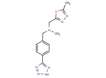 N-methyl-1-(5-methyl-1,3,4-oxadiazol-2-yl)-N-[4-(2H-tetrazol-5-yl)benzyl]methanamine