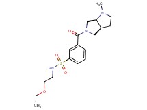 N-(2-ethoxyethyl)-3-{[(3aS*,6aS*)-1-methylhexahydropyrrolo[3,4-b]pyrrol-5(1H)-yl]carbonyl}benzenesulfonamide