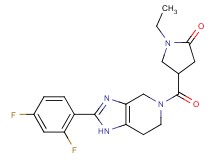4-{[2-(2,4-difluorophenyl)-1,4,6,7-tetrahydro-5H-imidazo[4,5-c]pyridin-5-yl]carbonyl}-1-ethylpyrrolidin-2-one