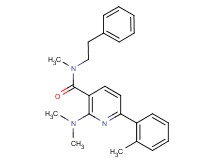 2-(dimethylamino)-N-methyl-6-(2-methylphenyl)-N-(2-phenylethyl)nicotinamide