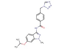N-(6-isopropoxy-1-methyl-1H-indazol-3-yl)-4-(1H-tetrazol-1-ylmethyl)benzamide