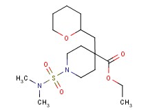 ethyl 1-[(dimethylamino)sulfonyl]-4-(tetrahydro-2H-pyran-2-ylmethyl)-4-piperidinecarboxylate