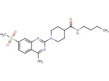 N-butyl-1-[4-methyl-7-(methylsulfonyl)-2-quinazolinyl]-4-piperidinecarboxamide