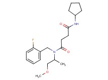 N'-cyclopentyl-N-(2-fluorobenzyl)-N-(2-methoxy-1-methylethyl)succinamide