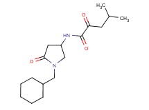 N-[1-(cyclohexylmethyl)-5-oxo-3-pyrrolidinyl]-4-methyl-2-oxopentanamide