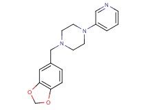 1-(1,3-benzodioxol-5-ylmethyl)-4-pyridin-3-ylpiperazine