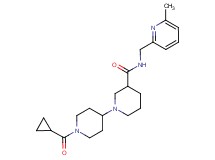 1'-(cyclopropylcarbonyl)-N-[(6-methylpyridin-2-yl)methyl]-1,4'-bipiperidine-3-carboxamide