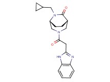 (1S*,5R*)-3-(1H-benzimidazol-2-ylacetyl)-6-(cyclopropylmethyl)-3,6-diazabicyclo[3.2.2]nonan-7-one
