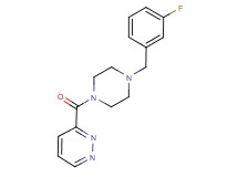 3-{[4-(3-fluorobenzyl)-1-piperazinyl]carbonyl}pyridazine