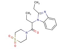 1-{1-[(1,1-dioxido-4-thiomorpholinyl)carbonyl]propyl}-2-ethyl-1H-benzimidazole