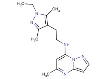N-[2-(1-ethyl-3,5-dimethyl-1H-pyrazol-4-yl)ethyl]-5-methylpyrazolo[1,5-a]pyrimidin-7-amine
