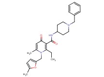 N-(1-benzyl-4-piperidinyl)-2-ethyl-6-methyl-1-[(5-methyl-2-furyl)methyl]-4-oxo-1,4-dihydro-3-pyridinecarboxamide