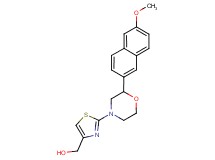 {2-[2-(6-methoxy-2-naphthyl)morpholin-4-yl]-1,3-thiazol-4-yl}methanol