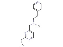 N-[(2-ethylpyrimidin-4-yl)methyl]-N-methyl-2-pyridin-4-ylethanamine