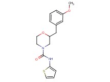 2-(3-methoxybenzyl)-N-2-thienyl-4-morpholinecarboxamide