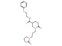 6-oxo-1-[3-(2-oxo-1-pyrrolidinyl)propyl]-N-(2-phenoxyethyl)-3-piperidinecarboxamide