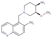 (3S*,4R*)-3-methoxy-1-[(6-methylquinolin-5-yl)methyl]piperidin-4-amine