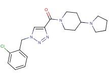 1-{[1-(2-chlorobenzyl)-1H-1,2,3-triazol-4-yl]carbonyl}-4-(1-pyrrolidinyl)piperidine
