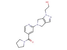 2-[5-[4-(pyrrolidin-1-ylcarbonyl)pyridin-2-yl]-5,6-dihydropyrrolo[3,4-c]pyrazol-1(4H)-yl]ethanol