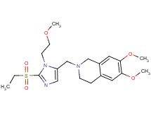 2-{[2-(ethylsulfonyl)-1-(2-methoxyethyl)-1H-imidazol-5-yl]methyl}-6,7-dimethoxy-1,2,3,4-tetrahydroisoquinoline