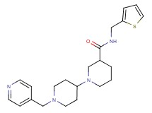 1'-(pyridin-4-ylmethyl)-N-(2-thienylmethyl)-1,4'-bipiperidine-3-carboxamide