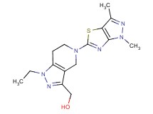 [5-(1,3-dimethyl-1H-pyrazolo[3,4-d][1,3]thiazol-5-yl)-1-ethyl-4,5,6,7-tetrahydro-1H-pyrazolo[4,3-c]pyridin-3-yl]methanol