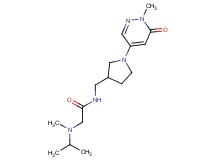 N~2~-isopropyl-N~2~-methyl-N~1~-{[1-(1-methyl-6-oxo-1,6-dihydro-4-pyridazinyl)-3-pyrrolidinyl]methyl}glycinamide