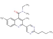 2-(2-butylpyrimidin-5-yl)-N-ethyl-N,3,6-trimethylquinoline-4-carboxamide