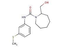 2-(hydroxymethyl)-N-[3-(methylthio)phenyl]azepane-1-carboxamide