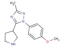 1-(4-methoxyphenyl)-3-methyl-5-pyrrolidin-3-yl-1H-1,2,4-triazole