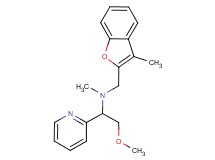 (2-methoxy-1-pyridin-2-ylethyl)methyl[(3-methyl-1-benzofuran-2-yl)methyl]amine