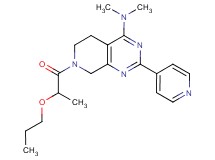 N,N-dimethyl-7-(2-propoxypropanoyl)-2-(4-pyridinyl)-5,6,7,8-tetrahydropyrido[3,4-d]pyrimidin-4-amine