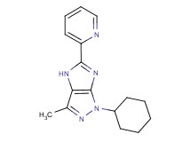 1-cyclohexyl-3-methyl-5-(2-pyridinyl)-1,4-dihydroimidazo[4,5-c]pyrazole