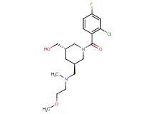 ((3S*,5R*)-1-(2-chloro-4-fluorobenzoyl)-5-{[(2-methoxyethyl)(methyl)amino]methyl}piperidin-3-yl)methanol