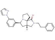 (3aS*,5S*,9aS*)-2-(2-phenylethyl)-5-[3-(1H-pyrazol-1-yl)phenyl]hexahydro-7H-pyrrolo[3,4-g]pyrrolizin-1(2H)-one