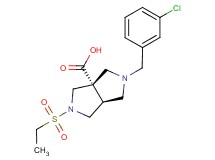 (3aS*,6aS*)-2-(3-chlorobenzyl)-5-(ethylsulfonyl)hexahydropyrrolo[3,4-c]pyrrole-3a(1H)-carboxylic acid