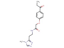 N-[2-(4-methyl-4H-1,2,4-triazol-3-yl)ethyl]-2-(4-propionylphenoxy)acetamide