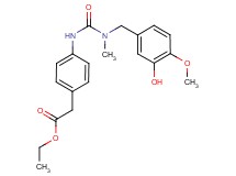 ethyl [4-({[(3-hydroxy-4-methoxybenzyl)(methyl)amino]carbonyl}amino)phenyl]acetate