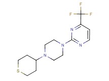 2-[4-(tetrahydro-2H-thiopyran-4-yl)piperazin-1-yl]-4-(trifluoromethyl)pyrimidine
