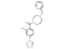 2-{[4-(pyridin-2-ylmethyl)-1,4-diazepan-1-yl]carbonyl}-5-(1H-tetrazol-1-yl)phenol