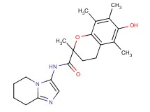 6-hydroxy-2,5,7,8-tetramethyl-N-(5,6,7,8-tetrahydroimidazo[1,2-a]pyridin-3-yl)chromane-2-carboxamide